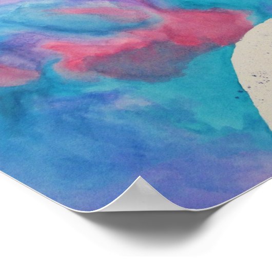 Waterverf Horse Silhouette Poster (Hoek)