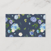 Waterverf hortensia en anemoon boeken voor Baby Informatiekaartje (Achterkant)