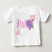 Waterverf hortensia twee tweede verjaardag (Voorkant)
