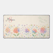 Waterverf Hortensia's in Pastel Bloom Bureaumat (Voorkant)