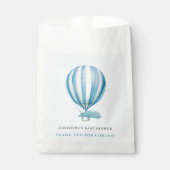 Waterverf Hot Air Ballon Baby shower Bedankzakje (Voorkant)