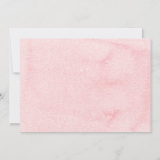 Waterverf Hot Air Ballon Baby shower Kaart (Achterkant)