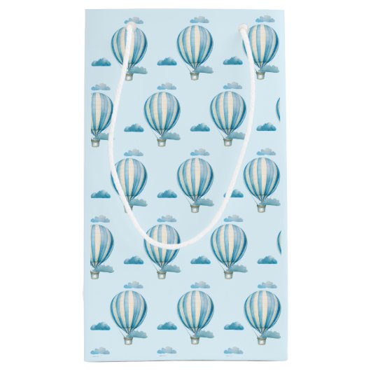 Waterverf Hot Air Ballon Baby shower Klein Cadeauzakje (Achterkant)