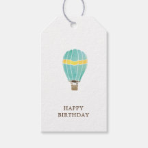 Waterverf Hot Air Ballon Birthday Cadeau