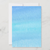 Waterverf Hot Air Ballon Boy Baby shower Kaart (Achterkant)