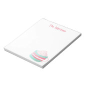 Waterverf Hot Chocolade-kerstlaptop Notitieblok (Linkerzijde)