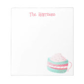 Waterverf Hot Chocolade-kerstlaptop Notitieblok (Voorkant)