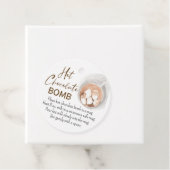 Waterverf Hot Chocolate Bomb Label (In situ)