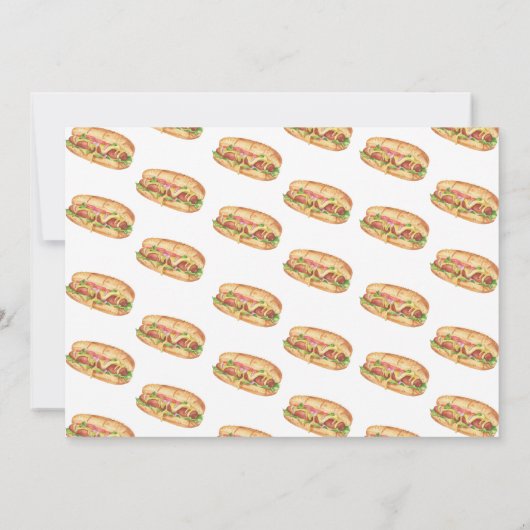 Waterverf Hot Dog Kids Verjaardag Kaart (Achterkant)