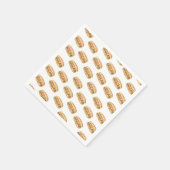 Waterverf Hot Dog Kids Verjaardag Servet (Hoek)