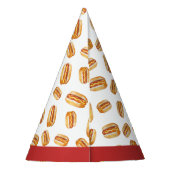 Waterverf Hot Dog Verjaardag Party Pet - Kinder Co Feesthoedjes (Achterkant)