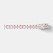 Waterverf Hot Pink Bow Ginger Jar Tree Kerstmis Grosgrain Lint (Voorkant)