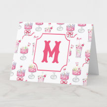 Waterverf Hot Pink Mahjong Cocktails