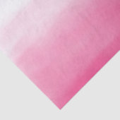 Waterverf Hot Pink Ombre Tissue Paper Tissuepapier (Detail)