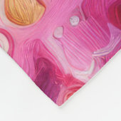 Waterverf Hot Roze Kerst Motieven Vakantie Fleece Deken (Hoek)