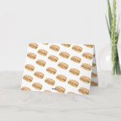 Waterverf Hotdog Eerste Verjaardagsfeestje Bedankkaart (Achterkant)