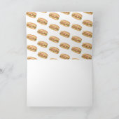 Waterverf Hotdog Eerste Verjaardagsfeestje Bedankkaart (Binnen)