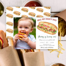 Waterverf Hotdog Kinderverjaardag