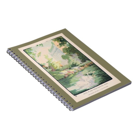  Waterverf Hotel Plaza van Central Park Notitieboek (Rechterzijde)