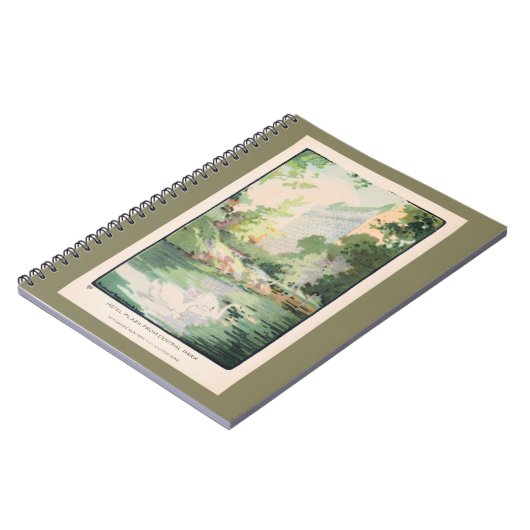  Waterverf Hotel Plaza van Central Park Notitieboek (Linkerzijde)