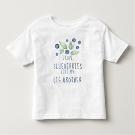 Waterverf houdt van bosbessen kinder shirts