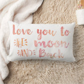 Waterverf houdt van je naar de maan en terug kussen (Deken)