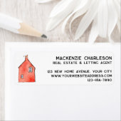 Waterverf House Art Business Retouradres Etiket (Insitu)