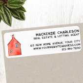 Waterverf House Art Business Retouradres Etiket