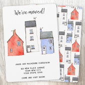 Waterverf House Change of Address Aankondiging