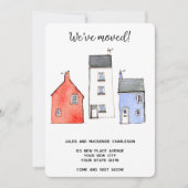 Waterverf House Change of Address Aankondiging (Voorkant)