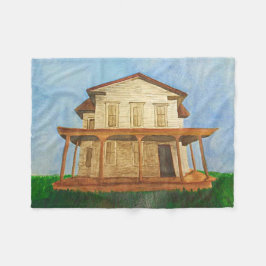 Waterverf House Fleece Deken