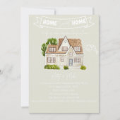 Waterverf House Housewarming Party Uitnodiging (Voorkant)