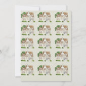 Waterverf House Housewarming Party Uitnodiging (Achterkant)