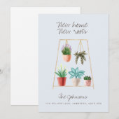 Waterverf House Planten Nieuwe startpunten Aankondiging (Voorkant / Achterkant)