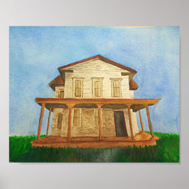 Waterverf House Poster
