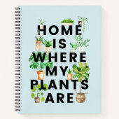 Waterverf Houseplant Garden Quote Journal Notitieboek (Voorkant)