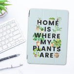Waterverf Houseplant Tuinieren Quote iPad Pro Cover<br><div class="desc">Bescherm uw iPad Air in stijl met onze Waterverf Houseplant Gardening Quote Hoesje! Het beschikt over het gezegde 'thuis is waar mijn planten zijn' - geschikt voor tech-savvy tuinieren liefhebbers.</div>
