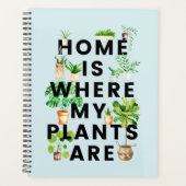 Waterverf Houseplant Tuinieren Quote Planner (Voorkant)