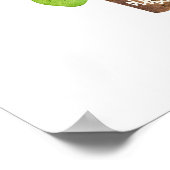 Waterverf Houseplant Tuinieren Quote Poster (Hoek)