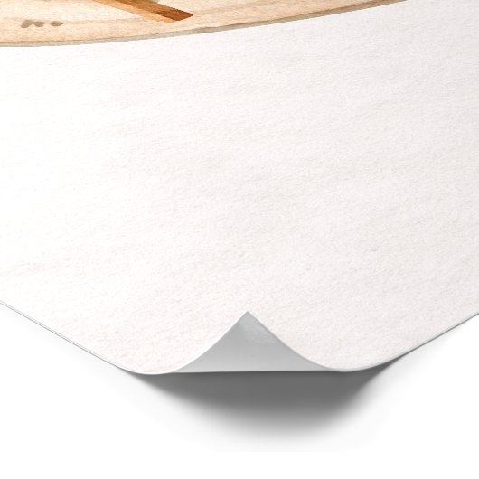 Waterverf Houseplants Wall Art Poster (Hoek)