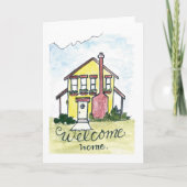 Waterverf Housewarming Kaart (Voorkant)