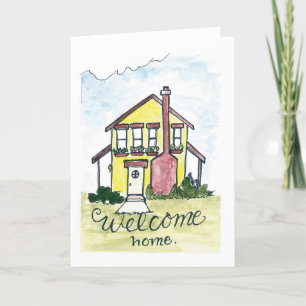 Waterverf Housewarming Kaart