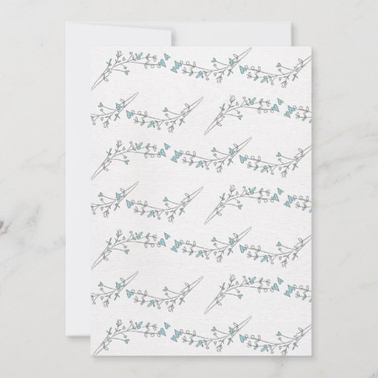 Waterverf Housewarming Uitnodigingen (Achterkant)