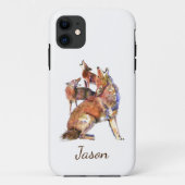 Waterverf Howling Coyotes Animal Natuur Custom Case-Mate iPhone Case (Achterkant)