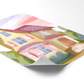 Waterverf huis |  beschilderd poster (Hoek)