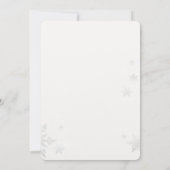 Waterverf Huis in Sneeuw Wereldbol Kerst Kaart (Achterkant)