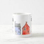 Waterverf Huis Kunst Koffiemok (Center)