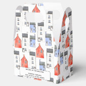 Waterverf Huis Kunst Vastgoed Makelaar Geschenkdoo Bedankdoosjes (Geopend)