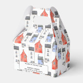 Waterverf Huis Kunst Vastgoed Makelaar Geschenkdoo Bedankdoosjes (Voorkant Zijde)