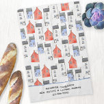 Waterverf Huis Kunst Vastgoed Verhuur Agent Theedoek<br><div class="desc">Met een originele waterverf schilderij van huizen samen met uw onroerend goed bedrijfsgegevens,  dit ontwerp maakt een mooie unieke housewarming cadeau voor uw klanten en klanten. Wijzig de aan te passen tekst. Originele kunst van Nic Squirrell.</div>